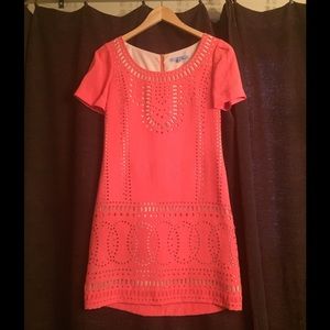 Antonio Melani Coral/ Nude Sheath Dress!