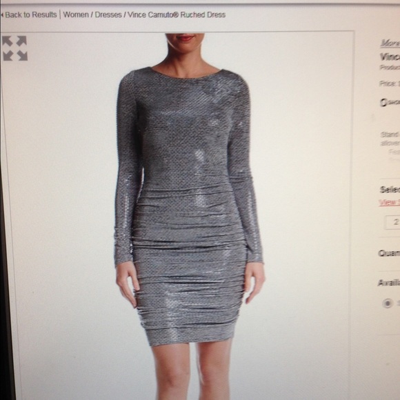 vince camuto ruched bodycon dress VINCE CAMUTO Green Stretch Velvet Off Shoulder Ruched Bodycon Dress 4