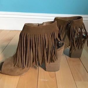 CARLOS by Carlos Santana Fringe Booties