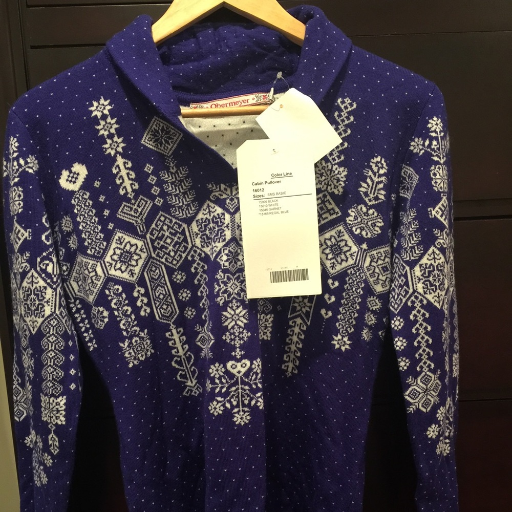 Regel Blue Brand New Obermeyer Sweater
