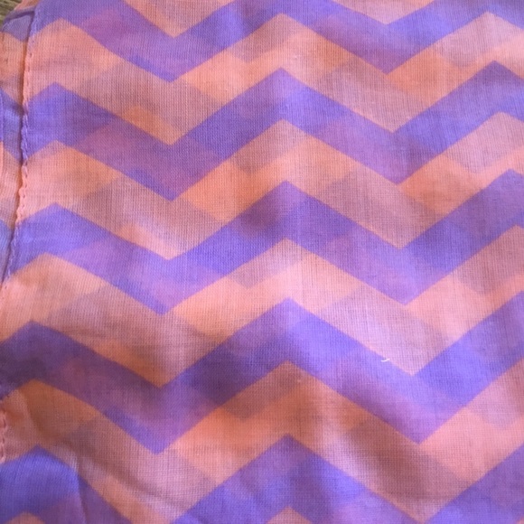 Peach&Purple Chevron Infinity scarf - Picture 4 of 5