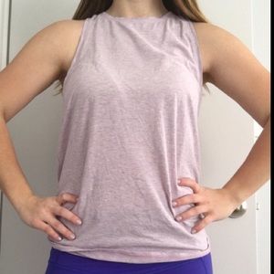 Purple LuLuLemon open back/tie tank