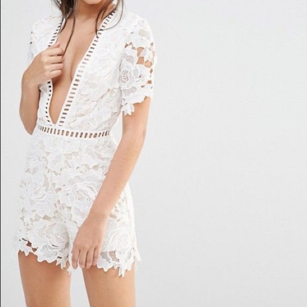 Missguided Lace  Romper