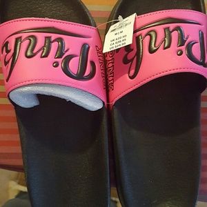 Black and Pink slippers