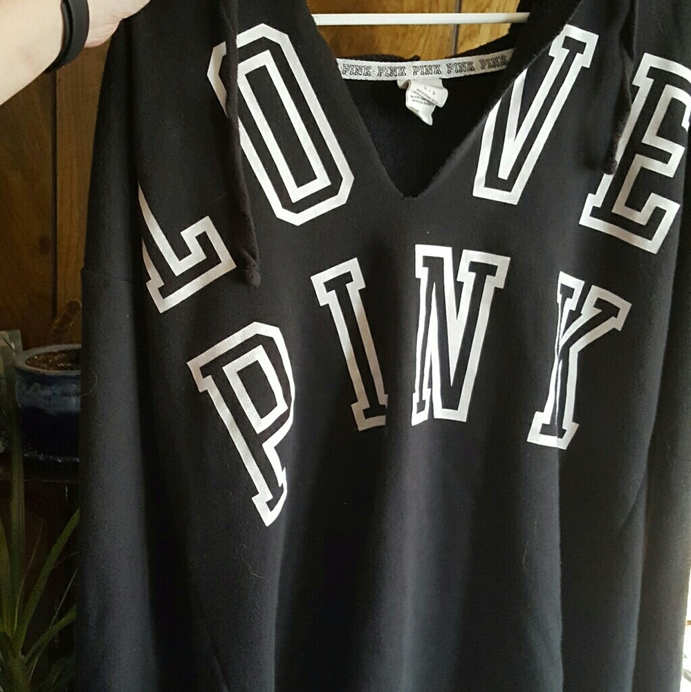 Distressed Style V-neck hoodie