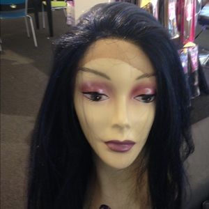Lacefront New Wig pretty Lacefront Navy Blue black