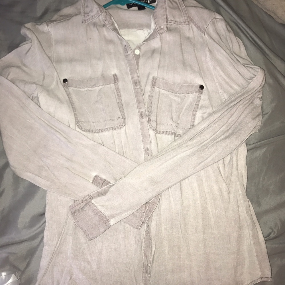 Light purple boyfriend button down