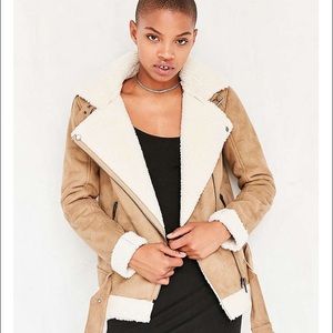 Silence and Noise Tough Hooded Aviator Jacket