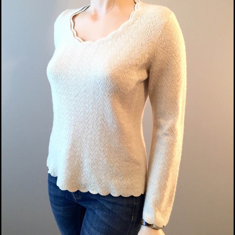 Ann Taylor Cashmere Sparkly Sweater