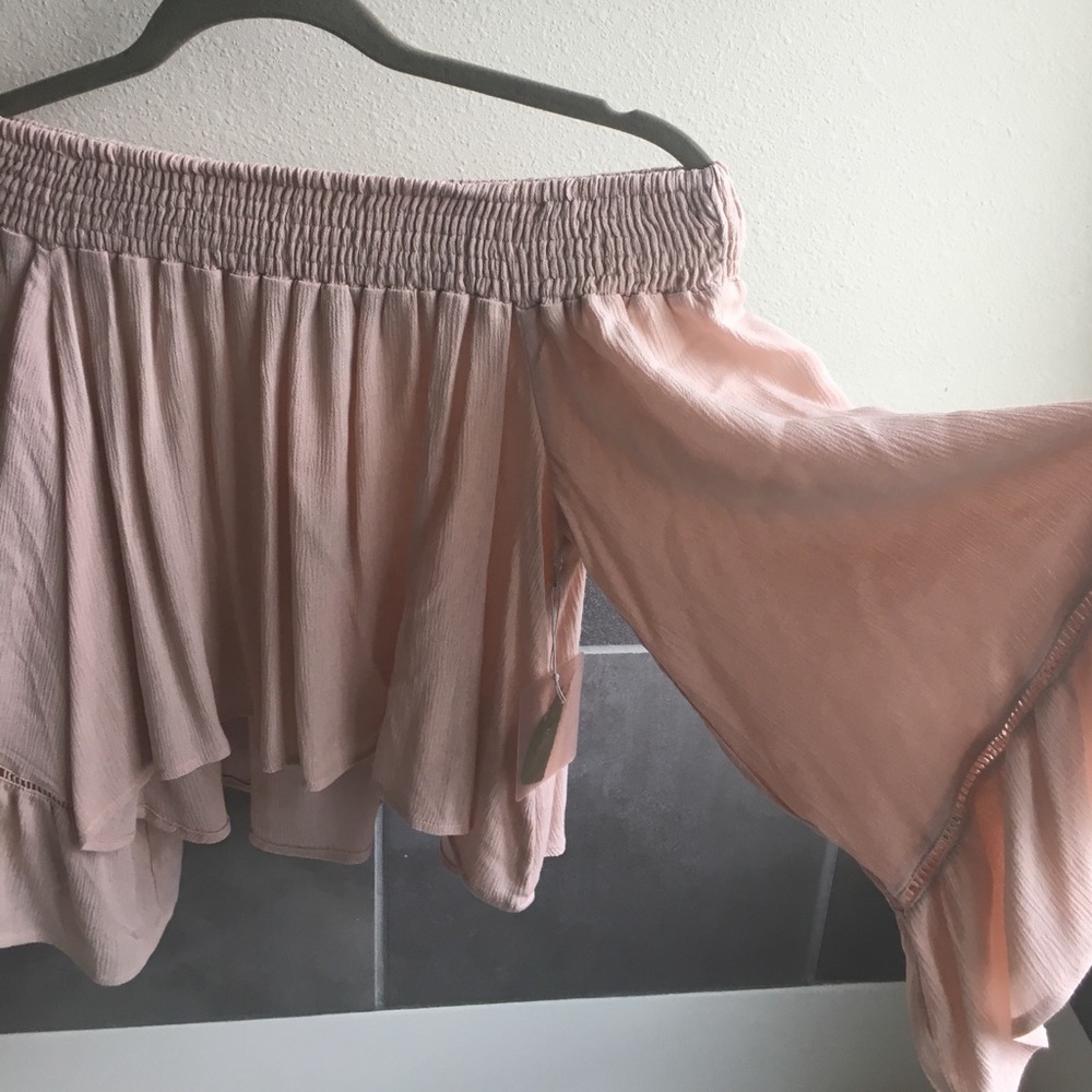 🆕 blush mauve off the shoulder top