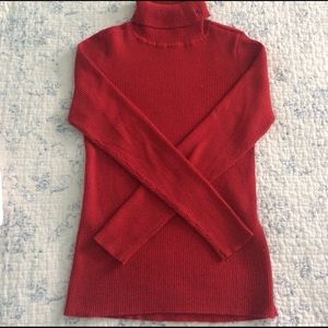 Ralph Lauren red women's turtle neck