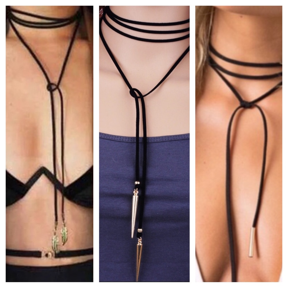 Suede Wrap Choker 3 Different Styles