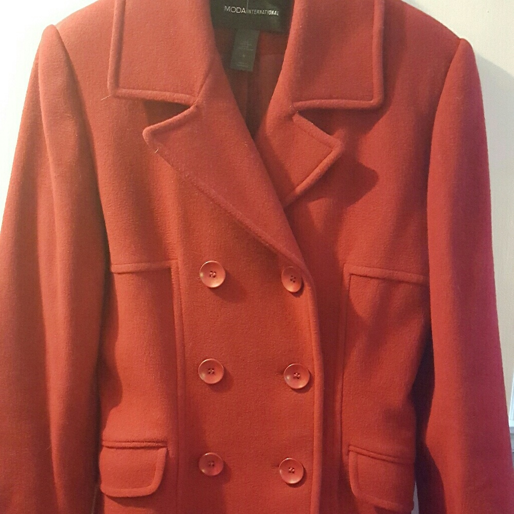 Red Pea Coat