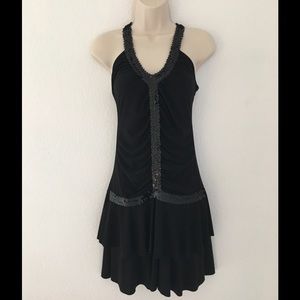 Body Central black sequined dress, size medium