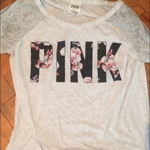 Long sleeve Victoria secrets- pink shirt