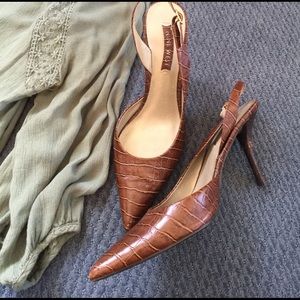 Nine West slingback heels