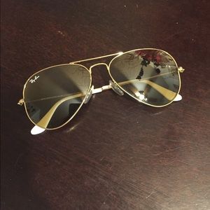 Gold frame Authentic Ray Ban aviators! Brand new!