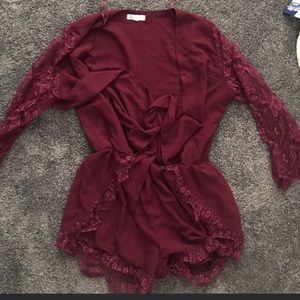 Maroon romper