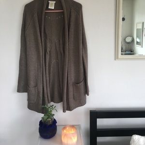 Brown Knitted Cardigan