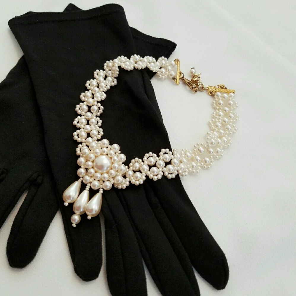 Antique | Vintage | Faux Pearl Choker Necklace