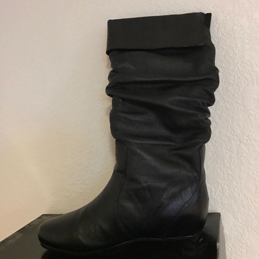 Steve Madden Black Leather Boots