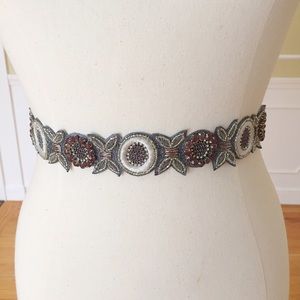 Anthropologie Beaded Belt Small
