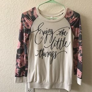 Xhiliration long sleeve top