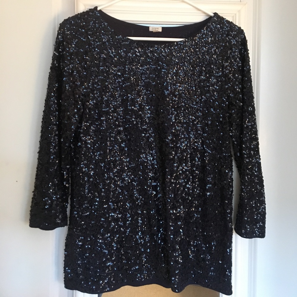 J Crew sequin top