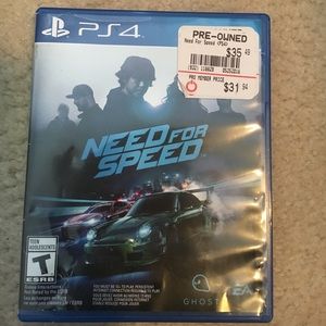 Need for speed for PS4