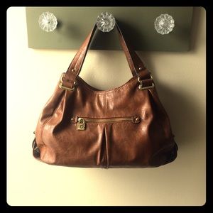 Anne Klein brown leather bag