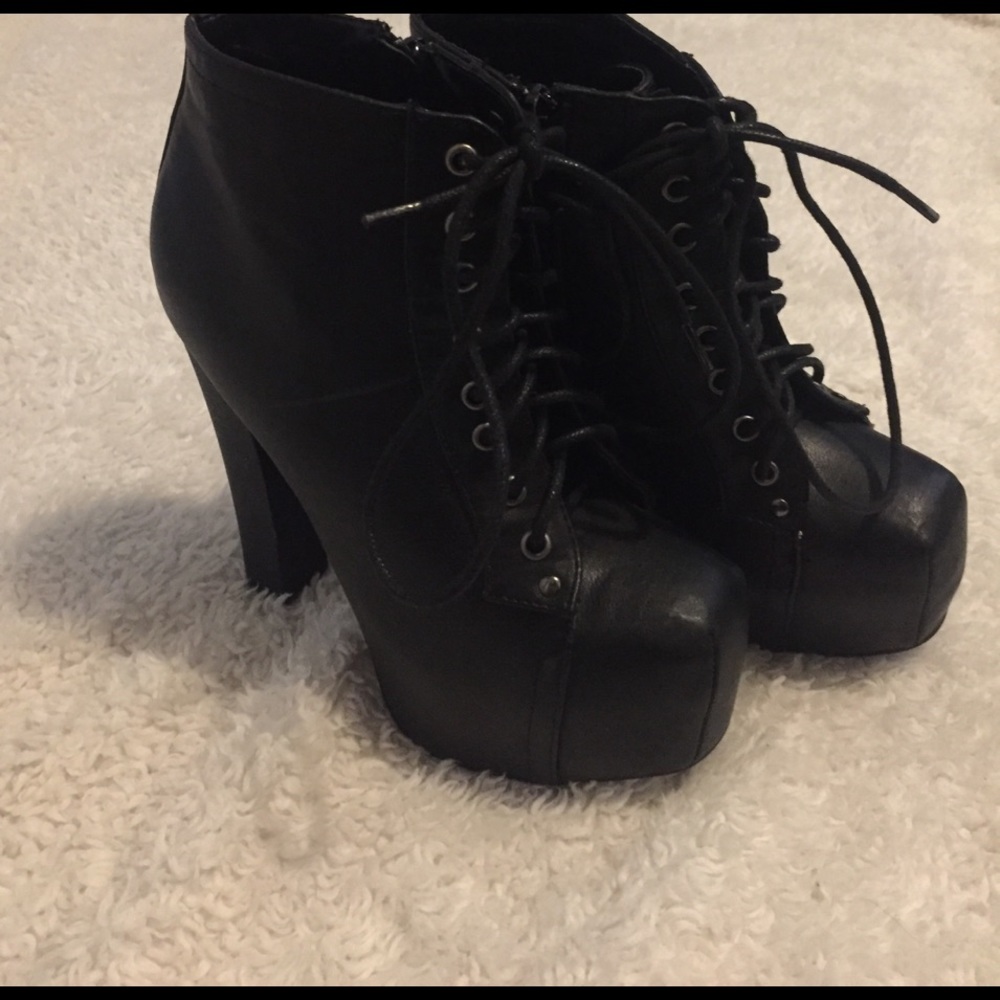 Black high heels