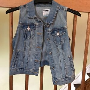 Old Navy jean vest