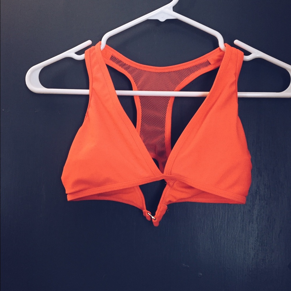 Hot pink swim top