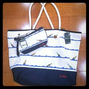 Lauren Ralph Lauren cosmetic wristlet