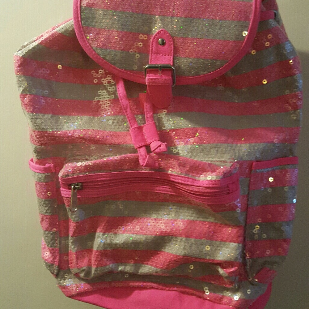 Justice sparkly backpack