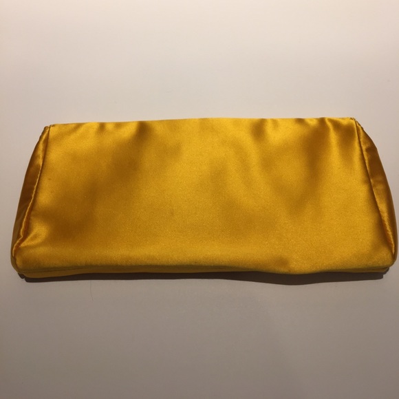 J.Crew yellow rose silk clutch - Picture 2 of 4