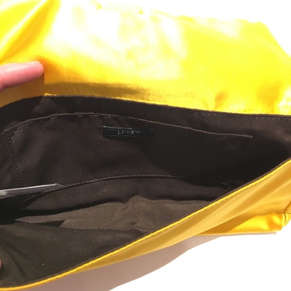 J.Crew yellow rose silk clutch - Picture 3 of 4