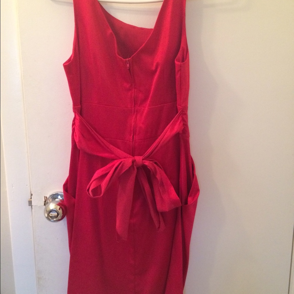 Dark pink dress