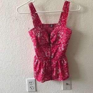 Peplum pink top