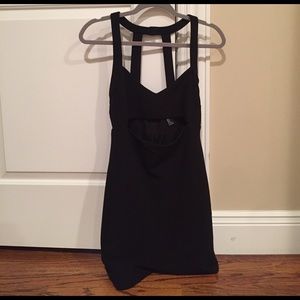 Forever 21 mini black body con cutout dress