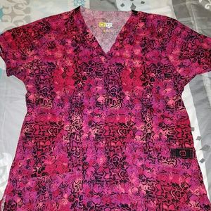 WonderFLEX by WonderWinks Sz M Scrub top