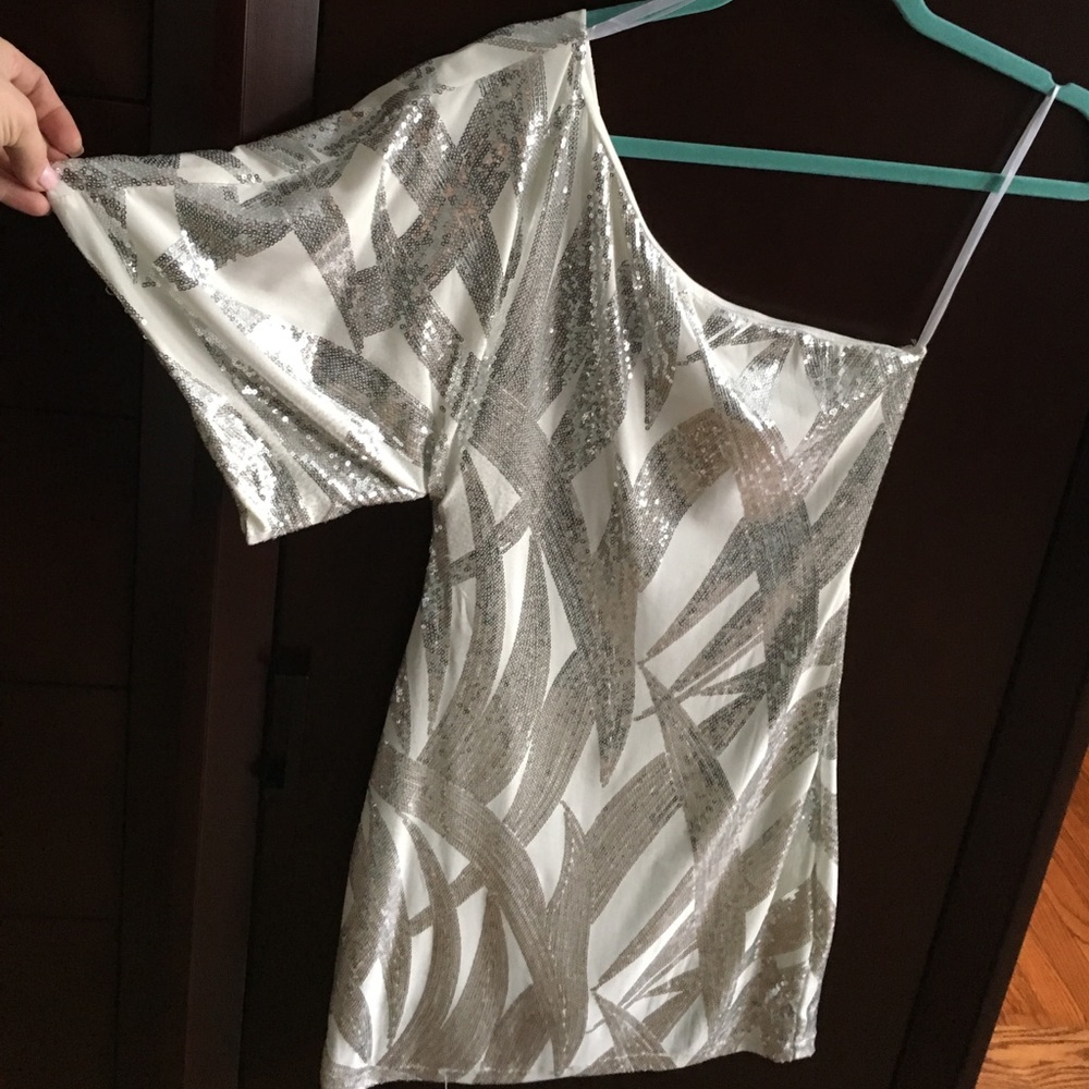 Off the shoulder sequin dress