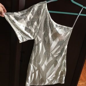 Off the shoulder sequin dress