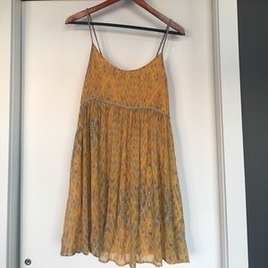 Light weight geo patterned free people dress
