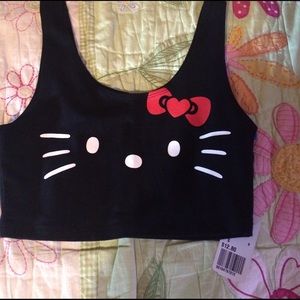 Hello kitty bralette crop top