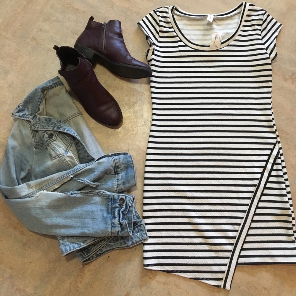 Asymmetric Hem Bodycon Dress