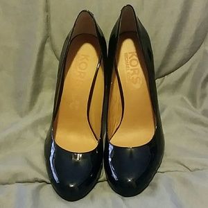 Michael Kors black shiny stiletto
