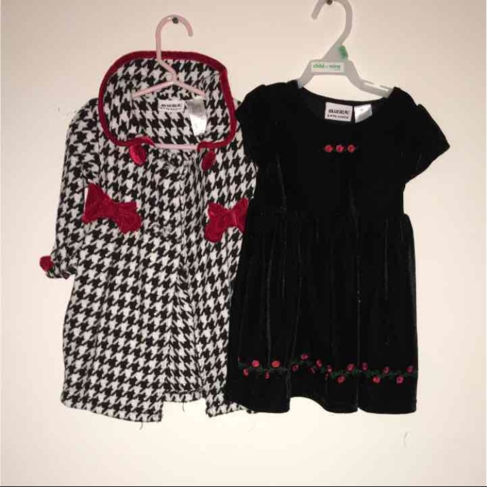 Velvet dress and jacket
