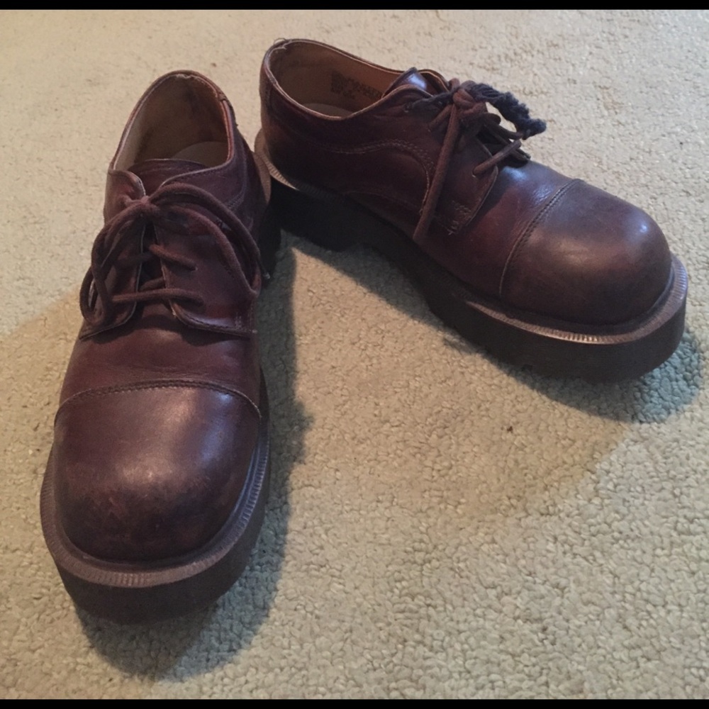 Vintage Dr Martens platform oxfords