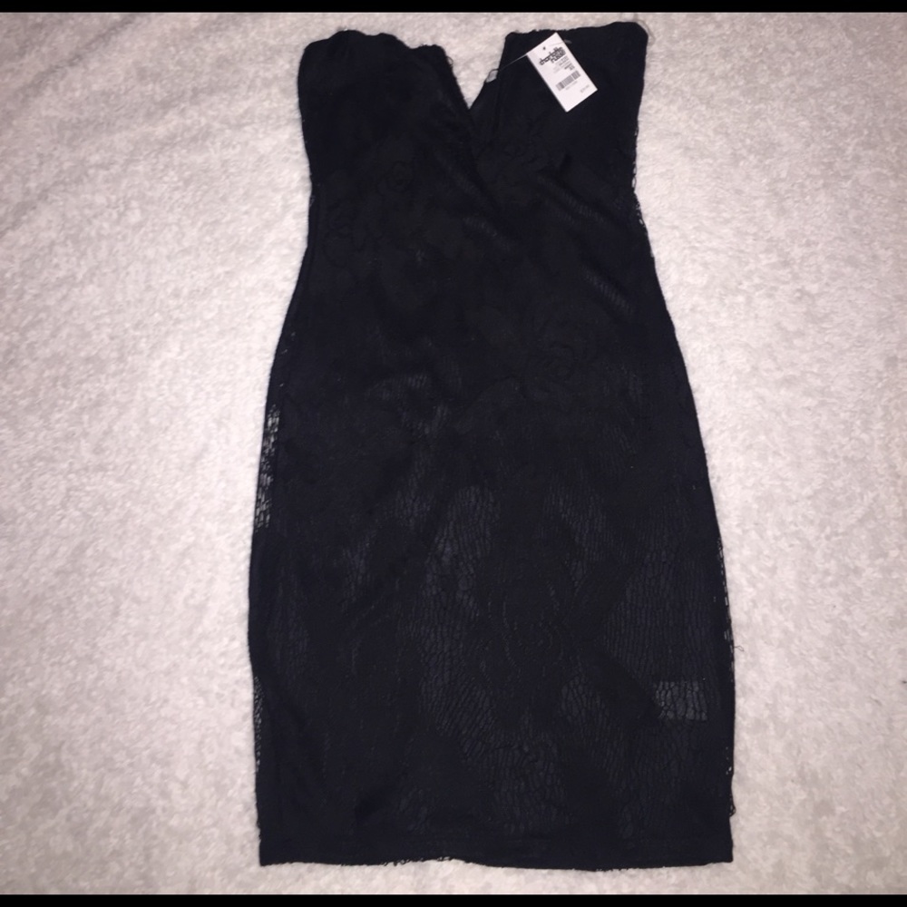 Black lace dress